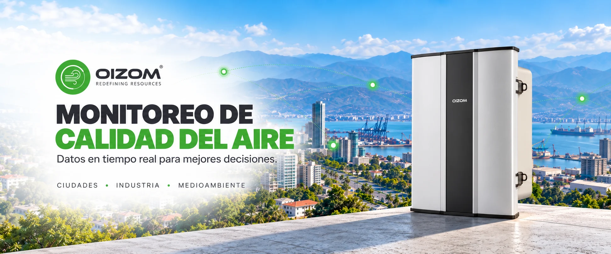Oizom: monitoreo de calidad del aire.